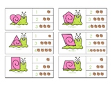 Snails Clip Cards - Syllable Counting | Spring, Bugs, Inse