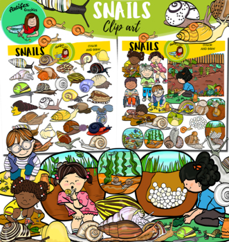 Preview of Snails clip art - 104 items!!!