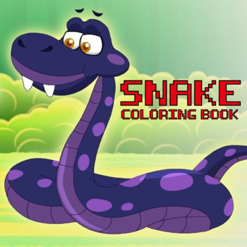 Preview of Snake Coloring Book for kids ( Snake Coloring pages )