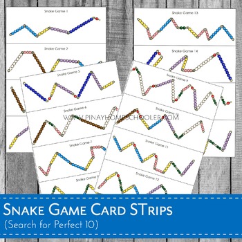 Addition Snake Game Task Cards – themodernmontessoriguide