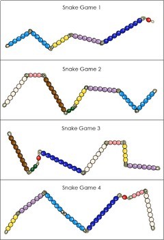 Snake game board game vinyl rug - TenStickers