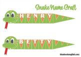 Snake Name Craft Letter s Zoo Animal No Prep Class display