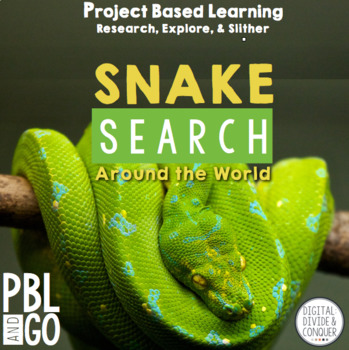 Preview of Snake Search, Project Based Learning (PBL) For Print & Distance Learning