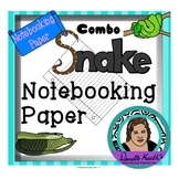 Snake Themed Notebooking Paper - Combo Pack with Wide Rule