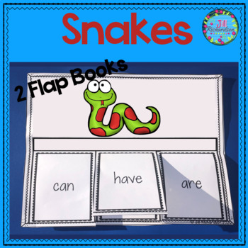 Preview of Snakes Writing Flap Books and Fast Facts Graphic Organizers! ESL Spring