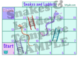 Snakes & Ladders Board Game Template