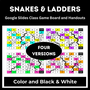 Preview of Snakes & Ladders Class Board Game | Handouts | Google Slides