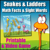 Snakes & Ladders (FREE) - Printable Math, Literacy & Smart