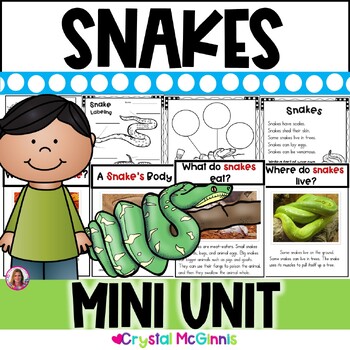 Preview of Snakes Nonfiction Literacy Unit | Snakes | Science | Snake Activities