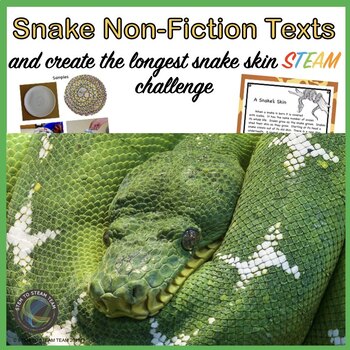 Preview of Snakes Nonfiction Texts and Create the Longest Snake STEM Challenge