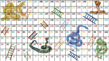 Preview of Snakes and Ladders - 3 Different Game Boards