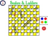 Snakes and Ladders Game (Numbers to 120)