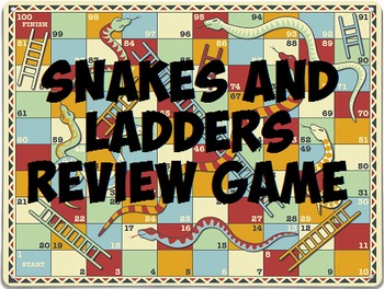 Preview of Snakes and Ladders Review Game