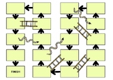 Snakes and ladders template