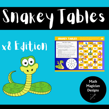 Preview of Snakey Tables - x8 Edition | Times Tables Mathematics Game