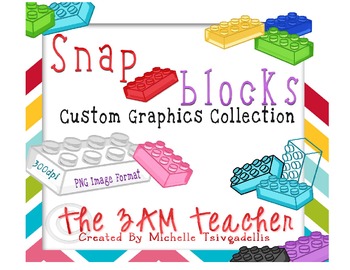 Snap Blocks Custom Graphics Collection by The 3am Teacher | TpT