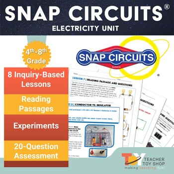 Preview of Snap Circuits Electricity Unit - Lessons, Experiments, Circuits, Batteries, More
