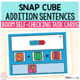 Snap Cube Addition Sentences Boom Cards™ | Digital Task Cards