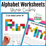 Snap Cube Alphabet Animals Worksheets