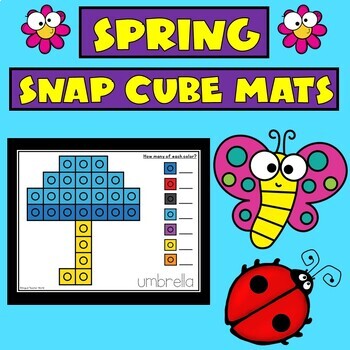 Preview of Snap Cube Building Mats | Spring