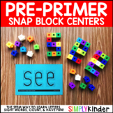 Pre-Primer Sight Words - Snap Block Center