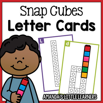 Preview of Snap Cube Letter Formation Cards A-Z