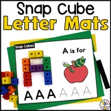 Snap Cube Letter Mats - Fine Motor - Alphabet Recgonition 