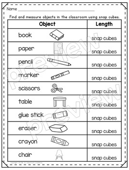 Snap Cube Measuring