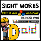 Pre-Primer Sight Words Activities: Snap Cube Activities