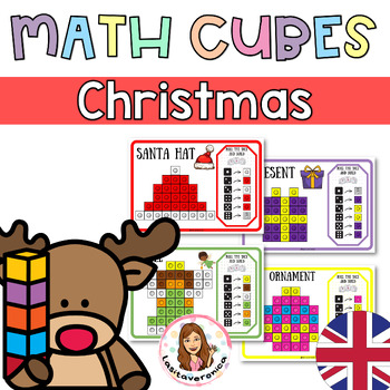 Preview of Snap Cubes Christmas. Mathlink. Motor Fine. December Morning tubs