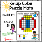 Snap Cubes Puzzles Work Mats ~ Summer Pictures
