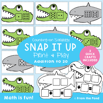 Preview of Counting On Strategy Math Game | Snap It Up