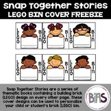 Snap Together Stories Bin Cover FREEBIE (Building Brick/LE