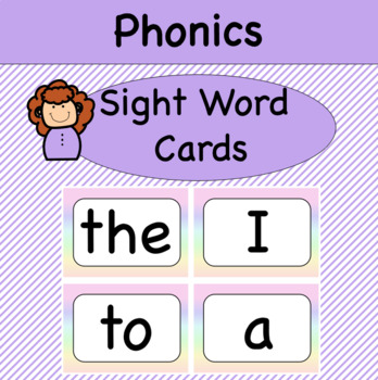Preview of Sight Word Cards- EDITABLE