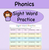 Sight Word Practice