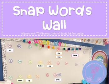 Preview of Snap Word Wall Words