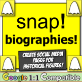 Snap Biographies!  Students create Snap pages for historic
