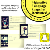 Snapchat Figurative Language Activity: CCSS and EOC Aligned
