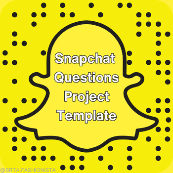Preview of Snapchat. Social Media Template Project - Snap Chat - Fun Gen-Z Spanish Project