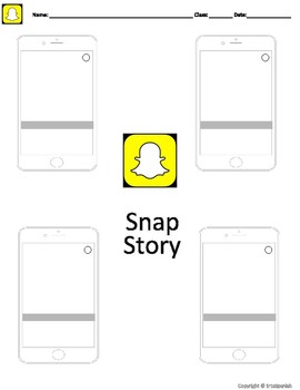Download Snapchat Template Editable With Google Slides By Srta Spanish Tpt
