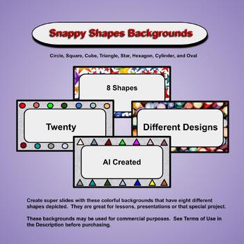Preview of Snappy Shapes Backgrounds - AI Created