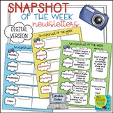 Snapshot of the Week Newsletter Templates | Distance Learn