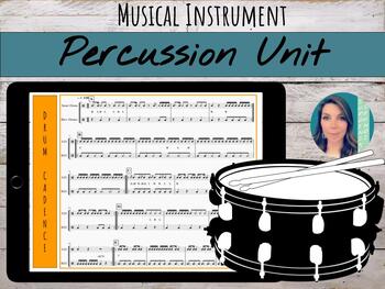 Preview of Snare & Bass Drum Cadence, Rubric, & Printables | Google Slides Percussion Unit