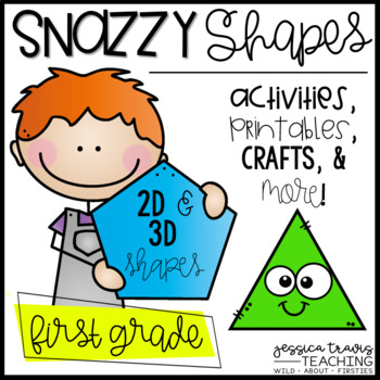 Preview of Snazzy Shapes! {Activities, Printables, Centers, & More for 2D & 3D shapes}