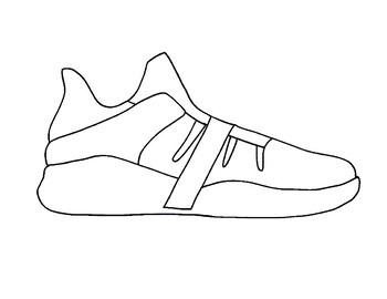 Sneaker Coloring Sheets by Shaelynn Waseka | TPT