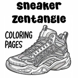 Sneaker Zentangle Design Coloring Pages