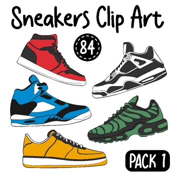 Preview of Sneakers Design Cartoon Clip Art