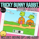 Sneaky Bunny Rabbit Boom Cards™ for Speech Therapy