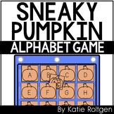 Sneaky Pumpkin Alphabet Game for Preschool and Kindergarten