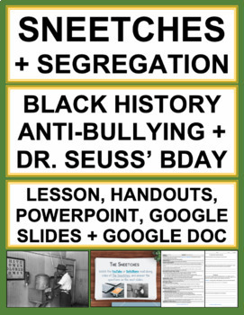 Preview of Sneetches Activity | Anti-Bullying or Black History Month Activities